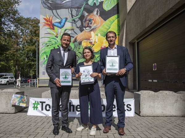 Christophe Hansen,  Delara Burkhardt and Nicolae Ștefănuță